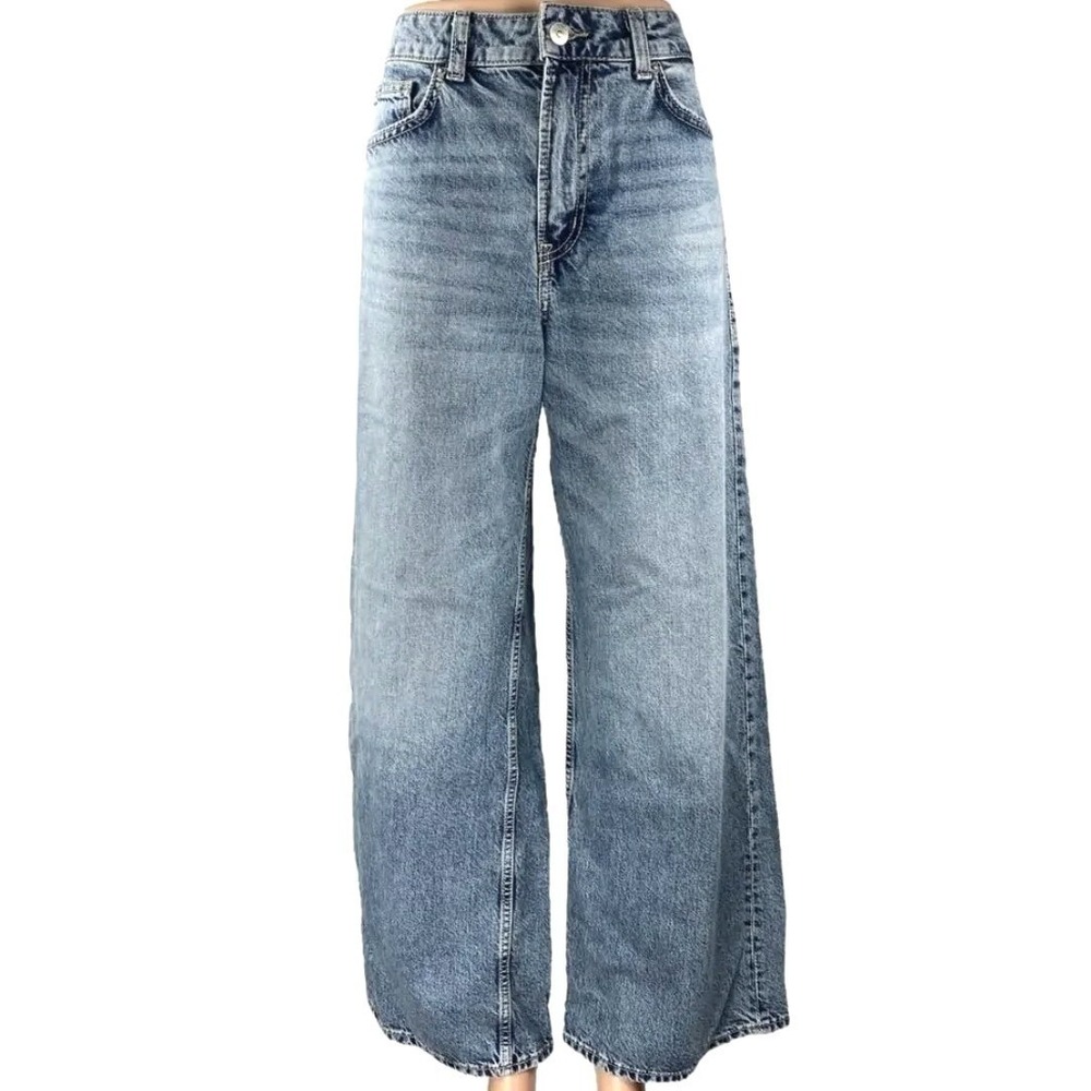 Divided H&M Baggy High Waisted Wide Leg Jean